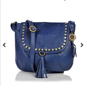 ✨The Sak Blue Serrano Leather Saddle Bag✨